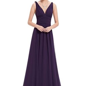 Long Purple Dress NEW